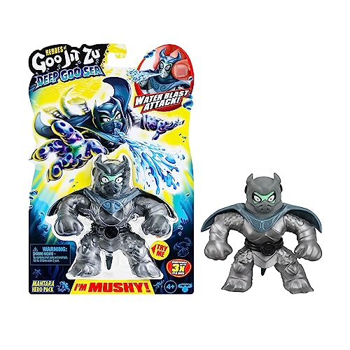 Heroes Of Goo Jit Zu Deep Goo Sea Heroes Pack With Mantara Super Stretchy And Stretch Action Figure Con Speciale Riempimento Di Muco E Funzione Di Spr