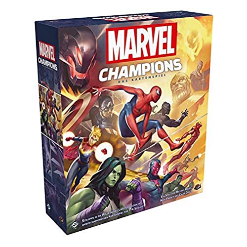 Asmodee De Fantasy Flight Games, Marvel Champions: Lcg, Gioco Base, Gioco Di Esperti, Gioco Di Carte, 1-4 Giocatori, Dai 14+ Anni, 60+ Minuti, Tedesco