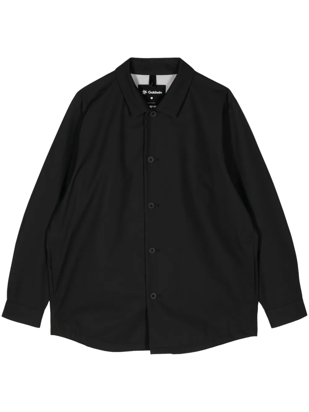 Goldwin Pertex Shield Air button-up shirt - Nero