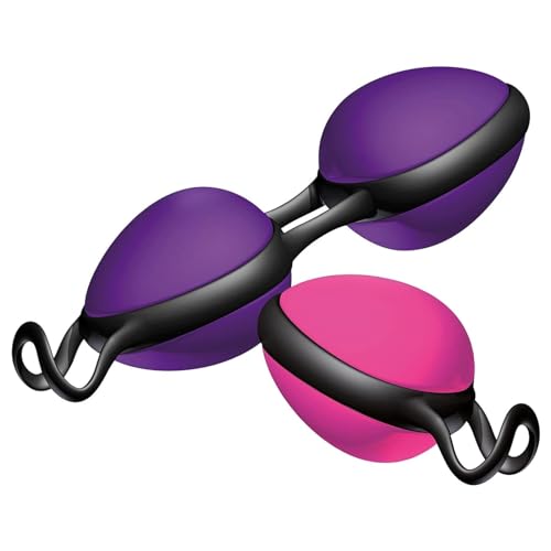 Joydivision Joyballs Secret Set - Sfere D'Amore Rosa Single & Viola Doppia | Sfere Vaginali Per Il Fitness Del Pavimento Pelvico | Compatibili Con Lub
