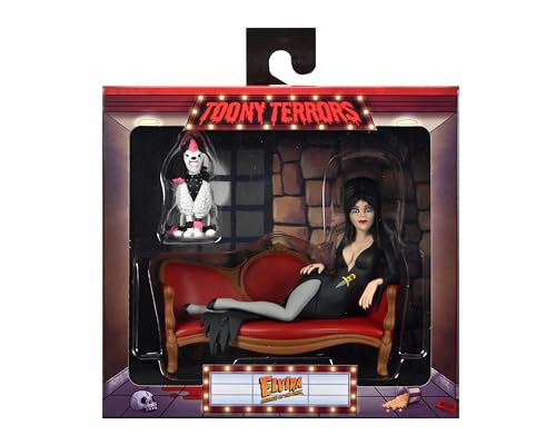 Neca - Elvira Toony Terrors: Elvira Sul Divano 6 Pollici Action Figure