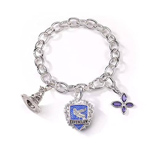 Harry Potter Bracciale Con Ciondolo Placca Argent Lumos Corvonero