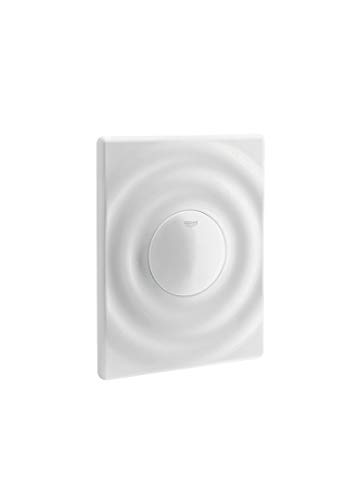 Grohe 37063Sh0 Surf Piastra Di Azionamento Per Flussometro Ad Incasso, Bianco