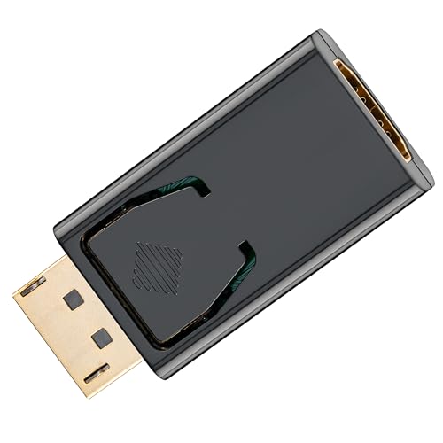 Goobay 51719 Displayport/Hdmi Per Adattatore 1.1, Dorato, Nero