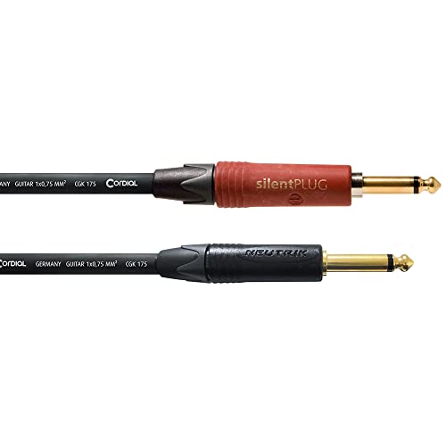 Cordial Csi 6 Pp-Silent 6 M 6,35 Mm 6,35 Mm Nero Cavo Audio - Cavi Audio (6,35 Mm, Maschio, 6,35 M, Nero)