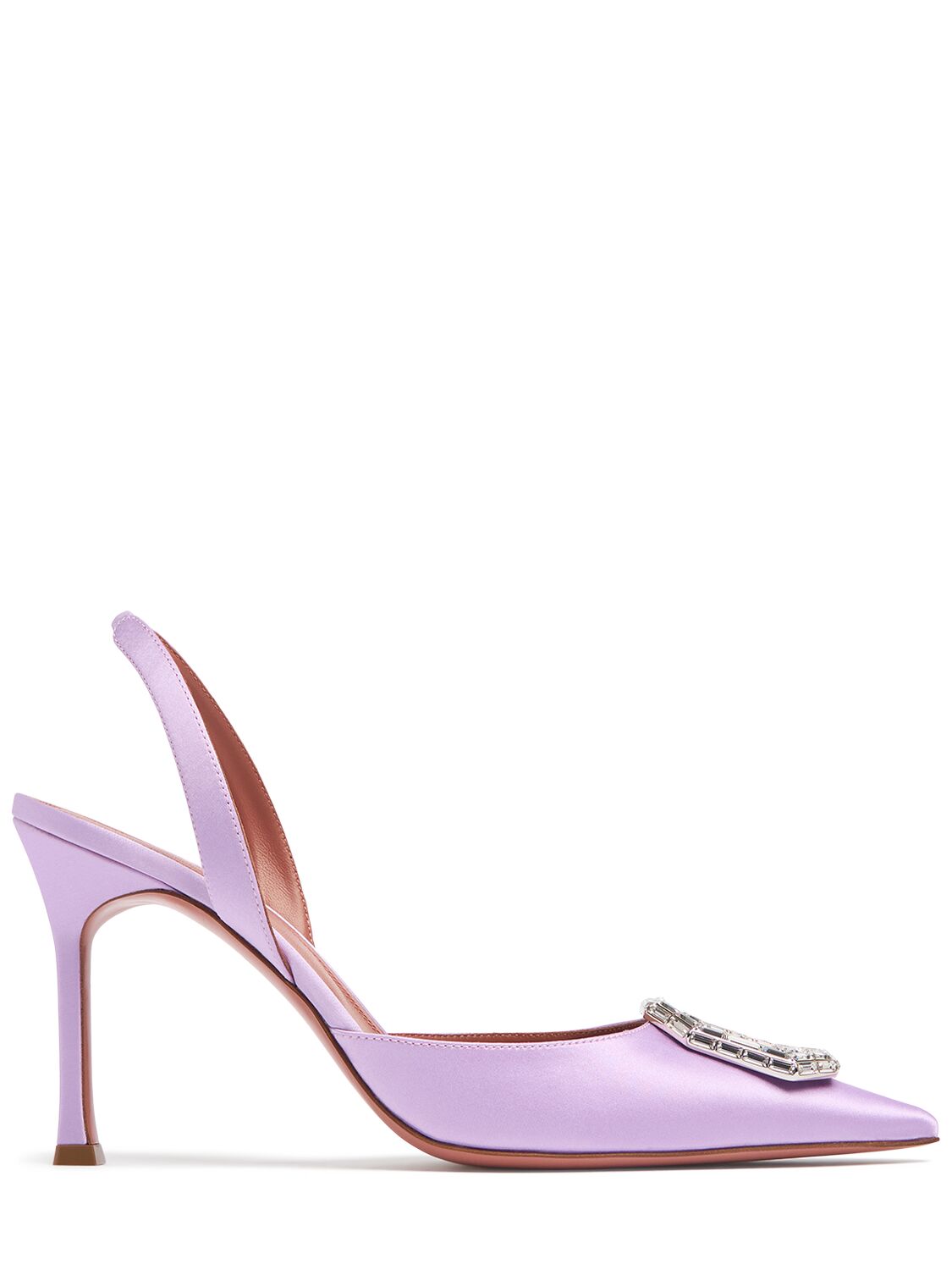 90Mm Camelia Satin Heels
