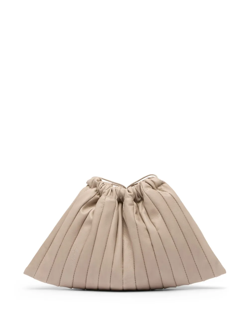 Marsèll Arriccio pleated leather clutch - Toni neutri