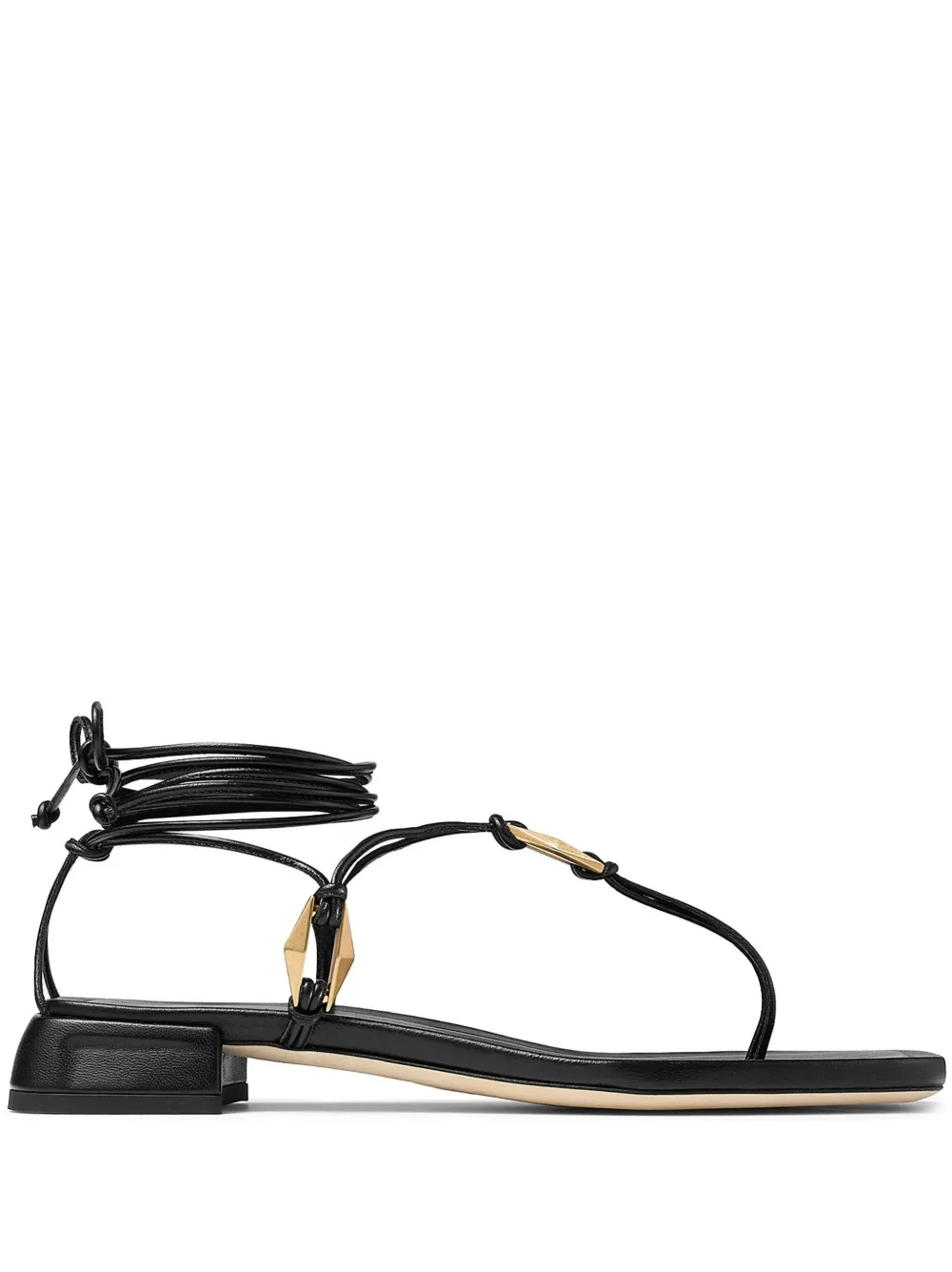 Jimmy Choo Onyxia leather sandals - Nero