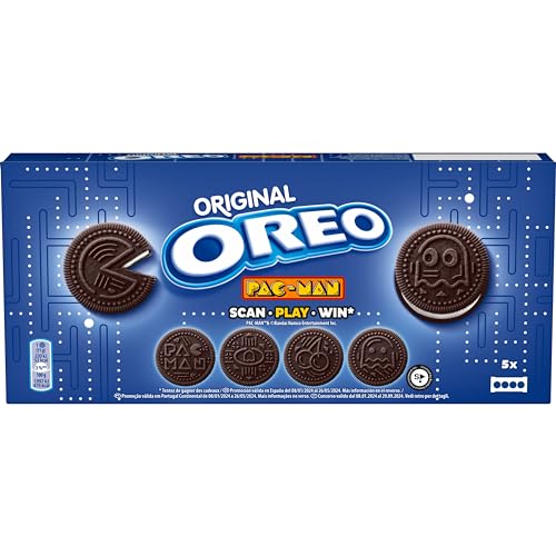 Oreo Original, Biscotti Al Cacao Ripieni Di Crema Al Gusto Vaniglia, 220G (5 Monoporzioni Da 44G)