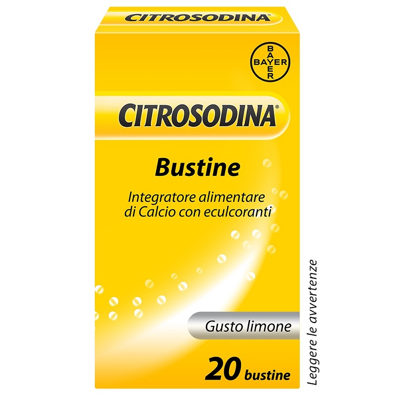 Citrosodina Effervescente Digestivo Con Calcio Al Limone 20 Bustine