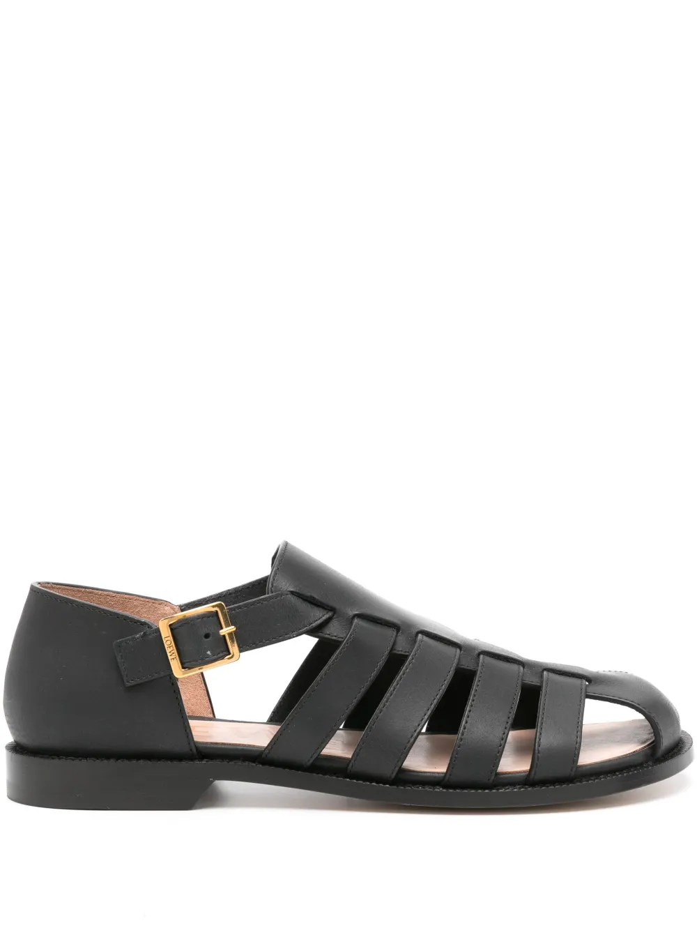 LOEWE Campo leather sandals - Nero