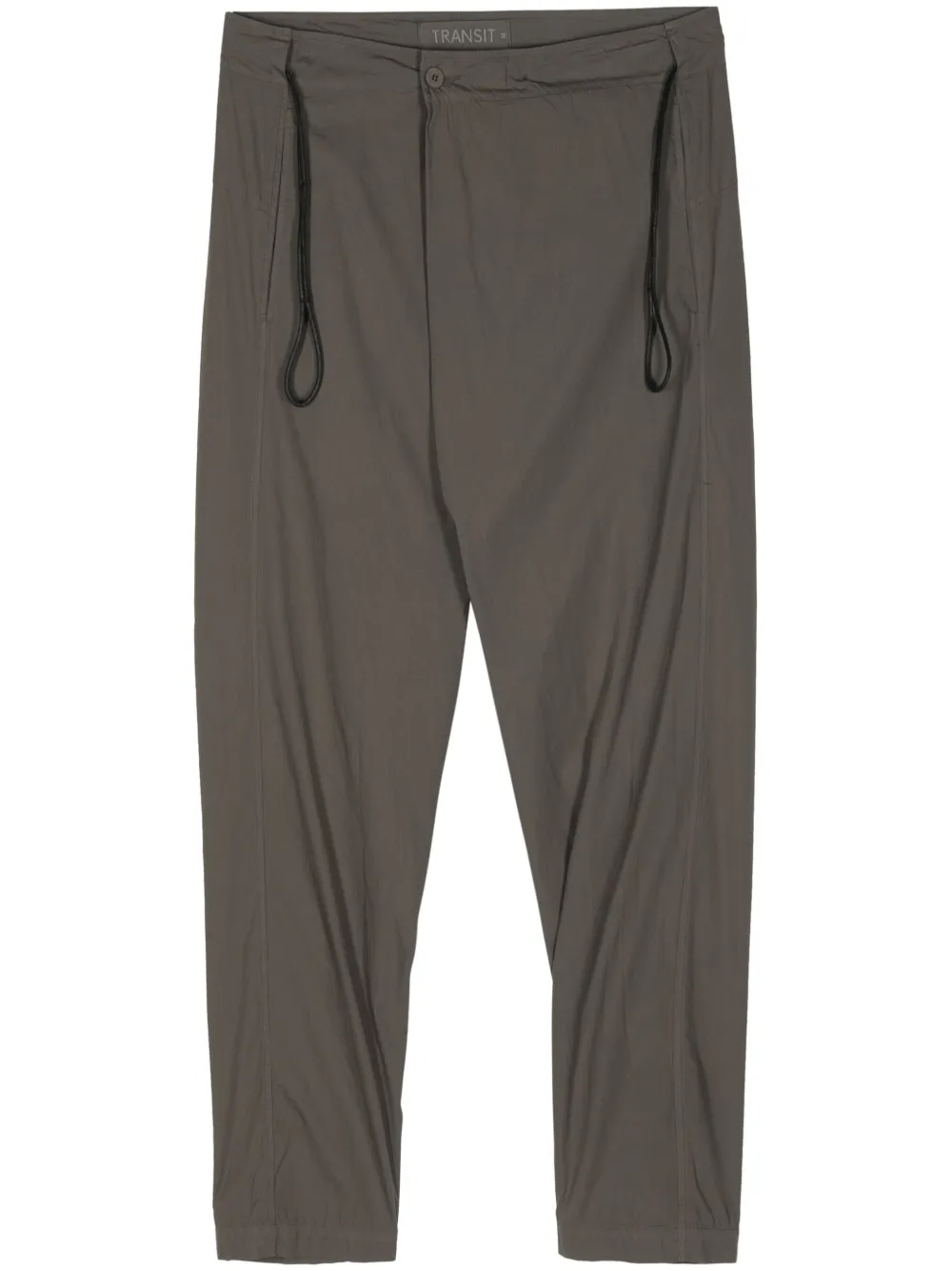 Transit drop-crotch cotton trousers - Grigio