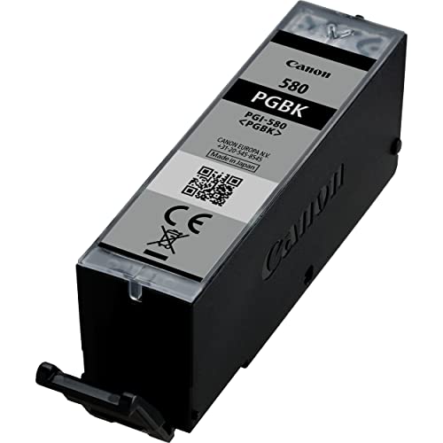 Canon Pgi-580 Pgbk - Cartuccia Certificata Canon - Formato Standard - Nero Pigmentato - Imballaggio Cartone Riciclabile