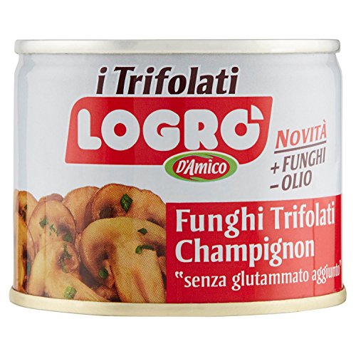 D'Amico Logro Funghi Champignons Trifolati, 180G
