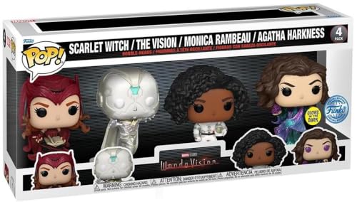 Funko Pop! Movie - Set Di 4 Statuette Wanda Vision Glow