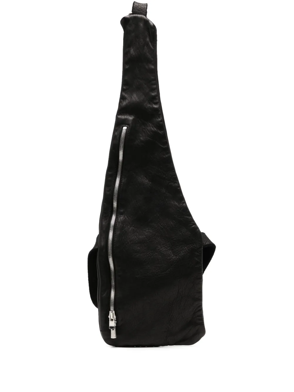 Guidi front zip-fastening belt bag - Nero