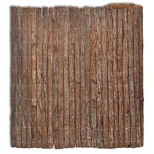 Vidaxl Recinzione Corteccia Rete Giardino 400X100 Cm Recinto Steccato Esterno