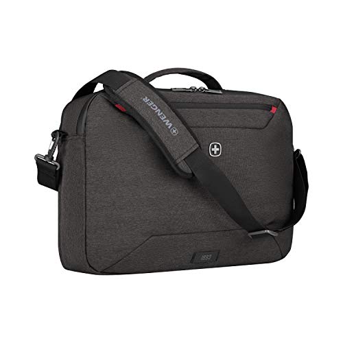 Wenger Borsa Porta Pc Commute A Tracolla, Notebook 16”, Tablet 10”, Uomo Donna, Ufficio Viaggi Di Lavoro Università, Grigio, 611640
