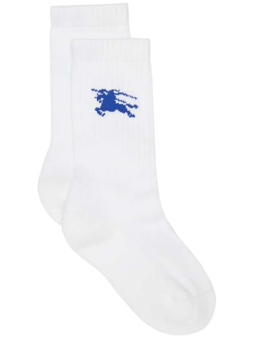 Burberry Equestrian Knight crew socks - Bianco