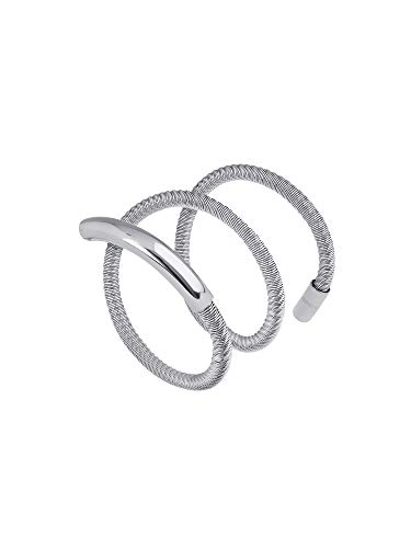 Breil - Bracciale Da Donna New Snake Steel, Taille Unique, Acciaio Inossidabile Acciaio Legato Oro Rosa Argento