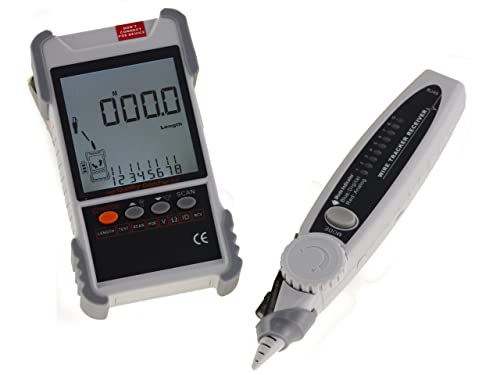 Kalea-Informatique Tester Di Rete Digitale Professionale Lcd Rj45 Rj11. Mappatura, Continuità, Lunghezza, Poe, Tensione, Localizzazione, Torcia - Vp61