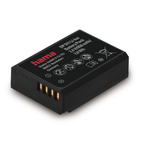 Hama Batteria Agli Ioni Di Litio Dp 396" Per Canon Lp-E10 (Batteria Agli Ioni Di Litio, Batteria Di Ricambio, 950 Mah, Batteria Per Canon Eos 1100D, 1