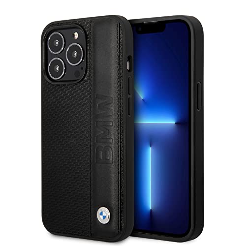 Cg Mobile Bmw - Custodia Per Iphone 14 Pro Signature Collection In Vera Pelle Martellata, Custodia Protettiva E Resistente Con Facile Scatto, Assorbim