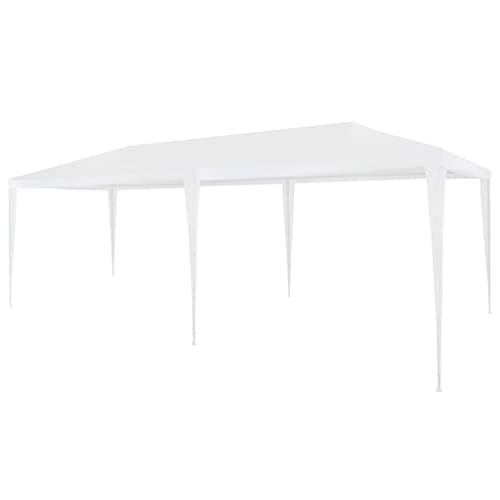 Vidaxl Tendone Per Feste In Pe Acciaio Bianco Gazebo Eventi Tenda Giardino