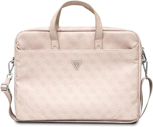 Guess Saffiano-Logo Hot Stamp Triangle Da 4 G, Borsa Unisex-Adulto, Colore: Rosa
