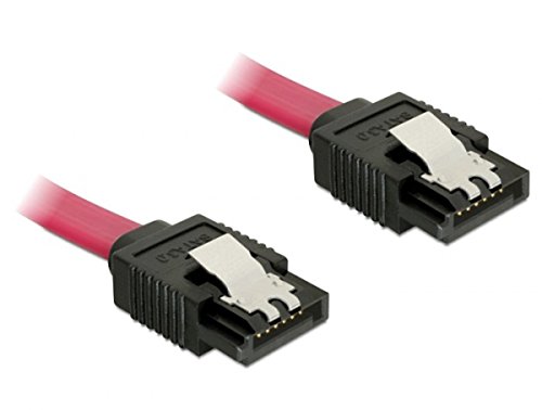 Delock 82676 Kabel Sata 6Gb/S Gerade/Gerade Sata 7 Pin Stecker Auf Sata 7 Pin Stecker 30Cm Rot