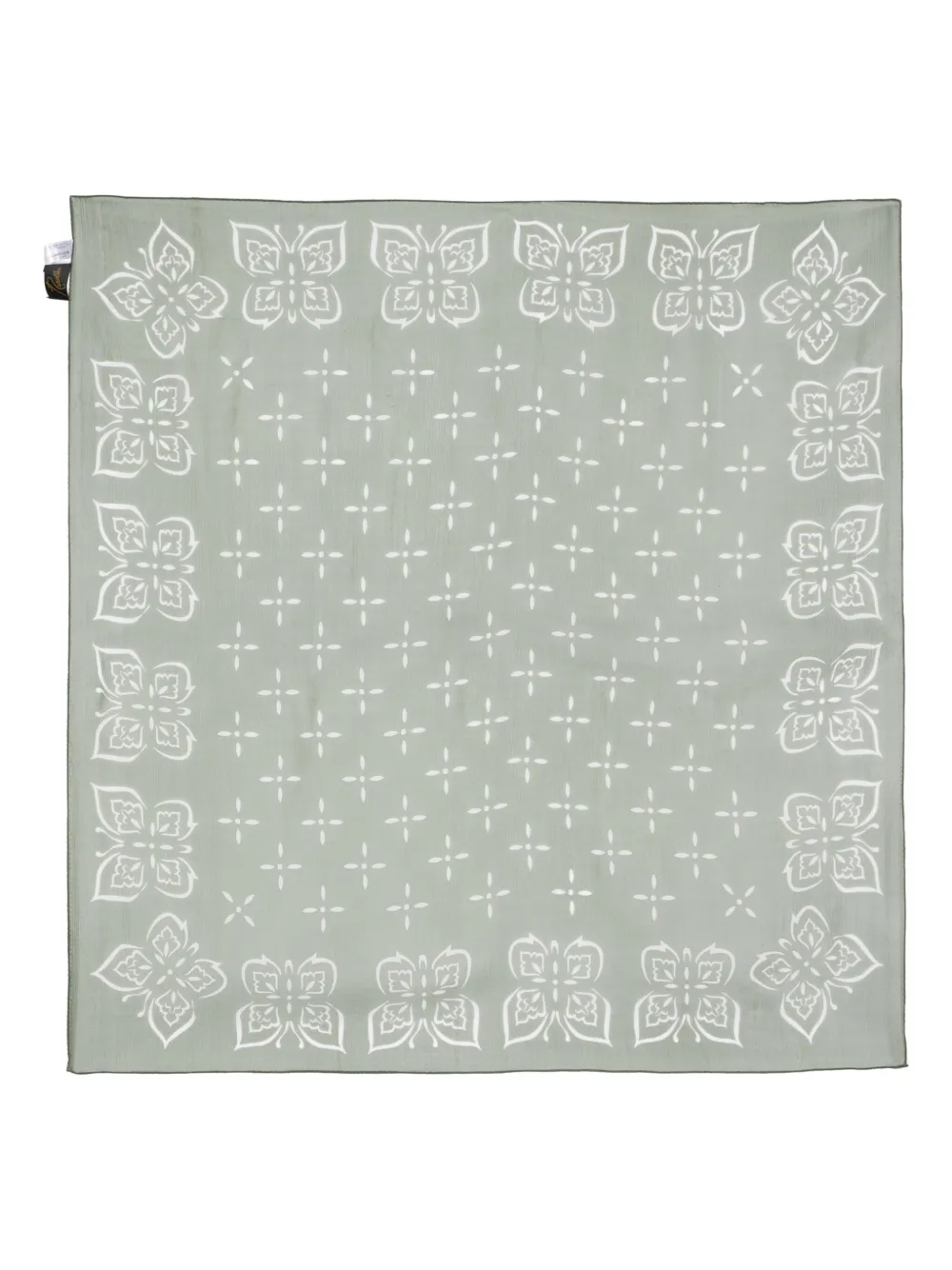 Needles floral-print silk scarf - Verde