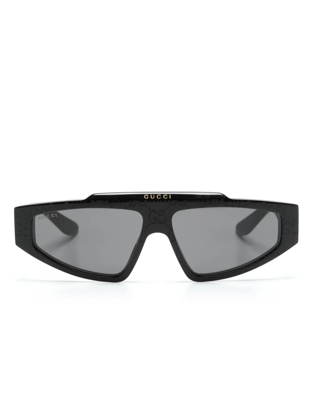 Gucci Eyewear Occhiali da sole GG-supreme geometrici - Nero