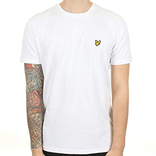 Lyle & Scott Crew Neck, T-Shirt Uomo, Bianco, Xx-Large