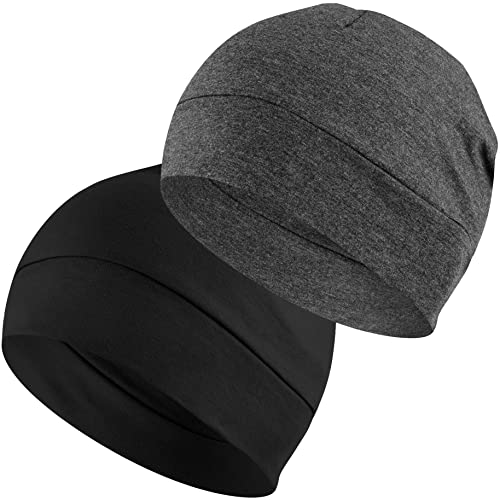 Einskey Cappello Cotone Uomo Donna Leggero Traspirante Skull Cap Multifunzione Copricapo Berretto Per La Notte, Casco Moto, Bici, Chemioterapia