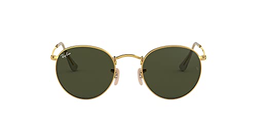 Ray-Ban Rb 3447, Occhiali Da Sole Unisex-Adulto, Oro (Verde Classica, 53 Mm
