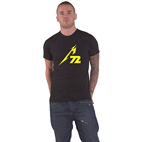 Metallica Strobes (M72) Uomo T-Shirt Nero M 100% Cotone Regular
