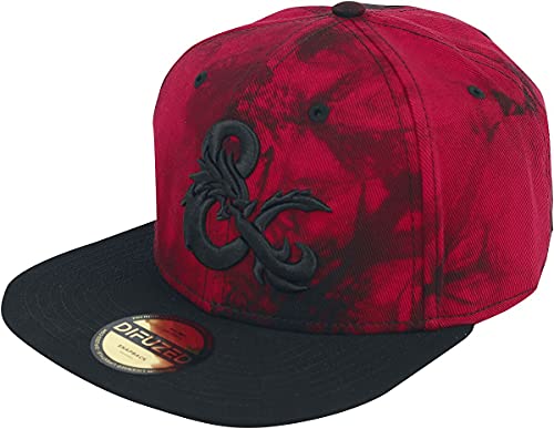 Dungeons And Dragons Dragon Uomo Cappello Rosso/Nero One Size 100% Cotone