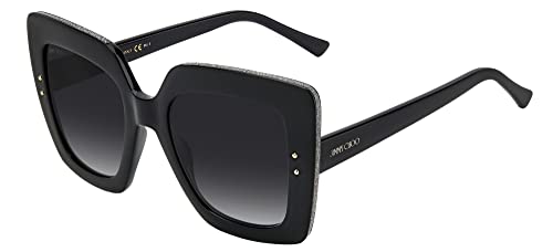 Jimmy Choo Occhiali Da Sole Auri/G/S Black/Grey Shaded 53/22/145 Donna