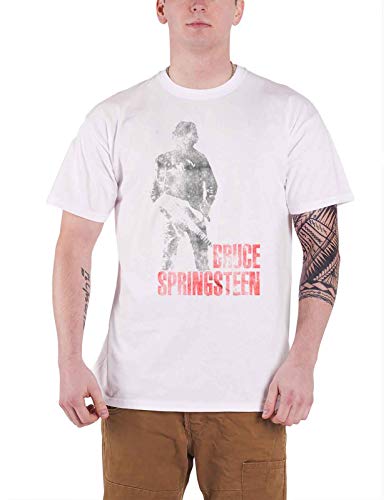 Bruce Springsteen Hologram Uomo T-Shirt Bianco L