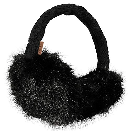 Barts Fur Earmuffs Paraorecchie Donna Taglia Unica, Nero