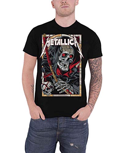 Metallica Death Reaper Uomo T-Shirt Nero M 100% Cotone Regular