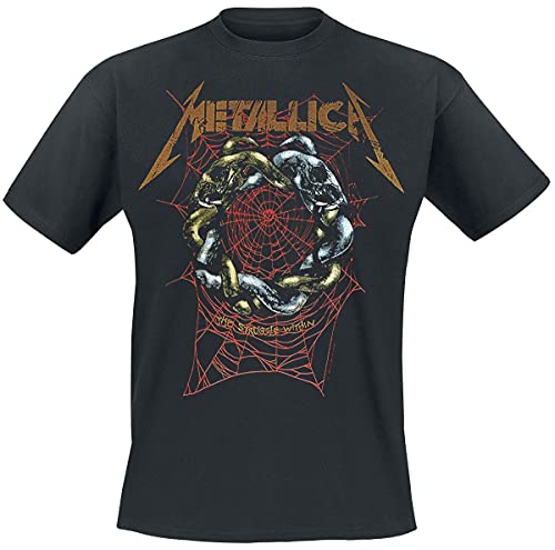 Metallica Ruin/Struggle Uomo T-Shirt Nero M 100% Cotone Regular