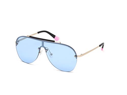 Victoria'S Secret Vs0012 13428X Occhiali Da Sole, Shiny Rose Gold/Blue Mirror, 00 Unisex-Adulto