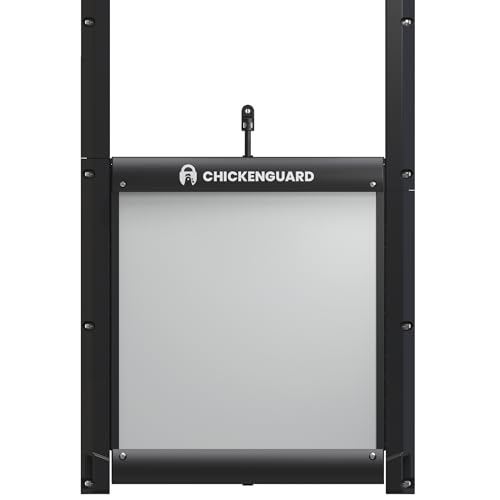 Chickenguard Porta Per Pollaio A Prova Di Predatore Autobloccante, Chicken Run, Accessori Per L'Habitat Del Pollame (Solo Porta - Senza Motore)