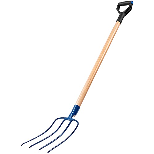 Kadax Hay Fork Fornito In Acciaio, Forchio Con Un Stello Longe In Legno, Forchio, Forchio Del Gardene, Fork Spade, Trave Commere, Forchio Di Filo, For