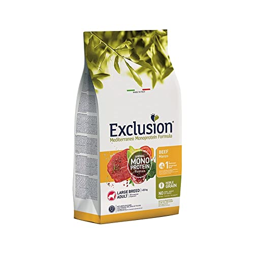 Exclusion Mediterraneo Monoprotein Noble Grain Dog Adult Large Manzo 12 Kg.
