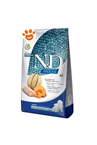 Farmina N&D Codfish Pumpkin And Cantaloupe Melon Puppy Medium & Maxi 12 Kg