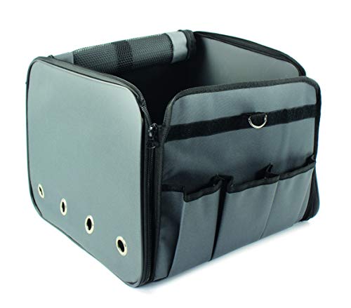 Seggiolino Auto Ripiegabile, Cinghie Regolabili E Tasche Interne, Per Cani E Gatti, Dimensioni Cm 36X36X24
