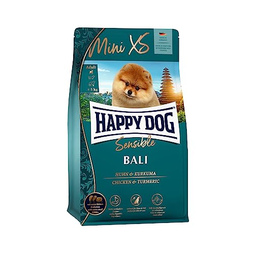 Happy Dog 60944 - Supreme Mini Xs Bali Pollo Con Curcuma, Cibo Secco Per Cani Per Razze Molto Piccole, Contenuto 1,3 Kg