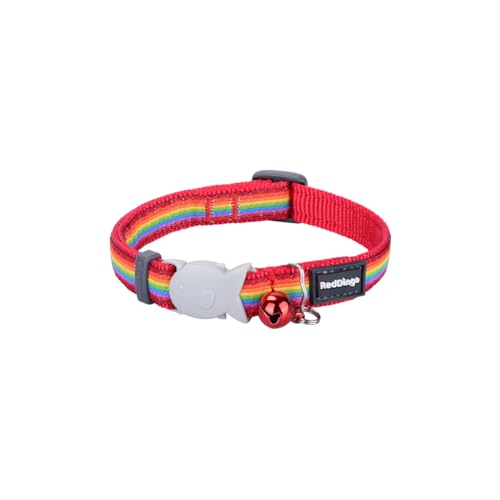 Collare Per Cane Red Dingo Style Rainbow 15 Mm X 24-36 Cm